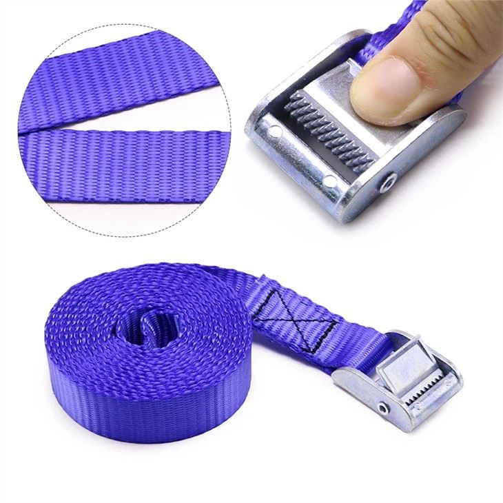 2 Pack Of 1 Inch Cam Buckle Tie Down Strap Lashing 350Kg