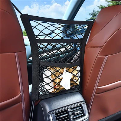 Tsheb Mesh Organizer Net Pocket Handbag Holder Seat Back Bag